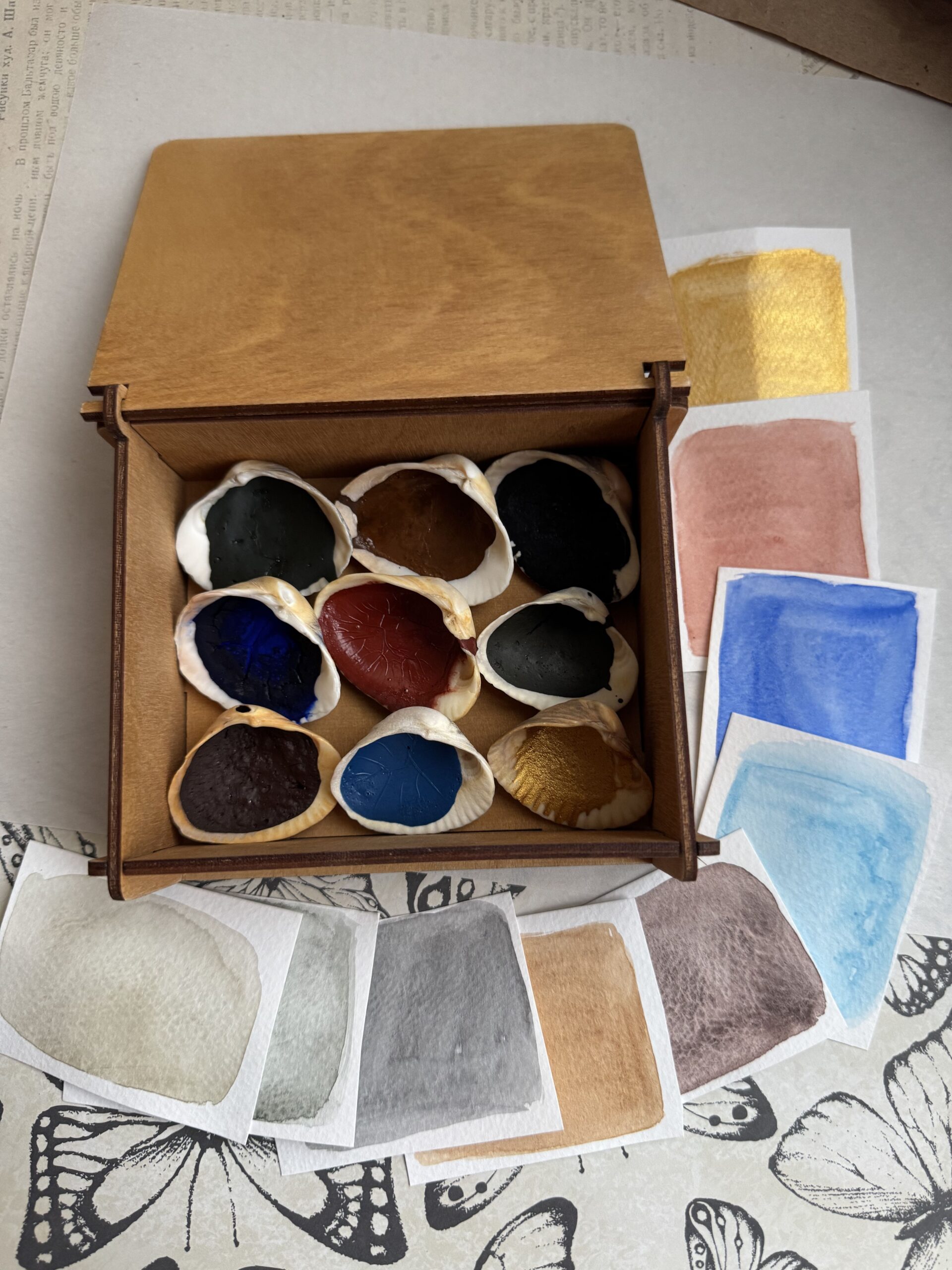 Набор «Минеральная акварель в ракушках»