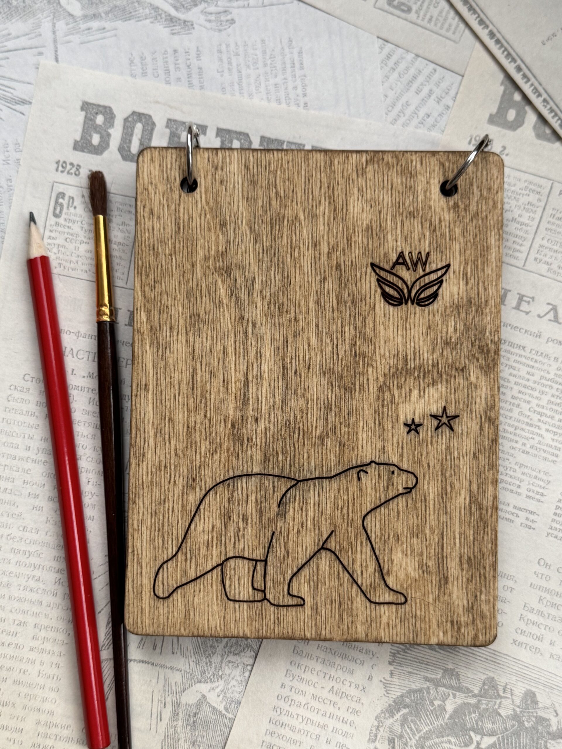 Скетчбук 4-в-1 "Медведица" формат А6 — изображение 2