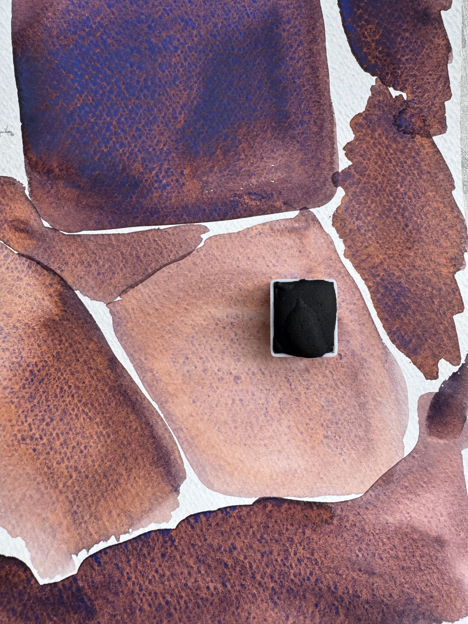 Акварель с грануляцией "Чары" (серия: Эксперименты) — изображение 3